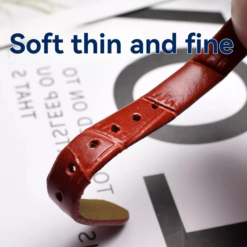 لينة الجلود حزام ساعة اليد جلد طبيعي المرأة التمساح نمط رقيقة سلسلة 6 مللي متر 8 مللي متر 10 مللي متر 14 مللي متر 16 مللي متر سيدة سوار صغير الحجم