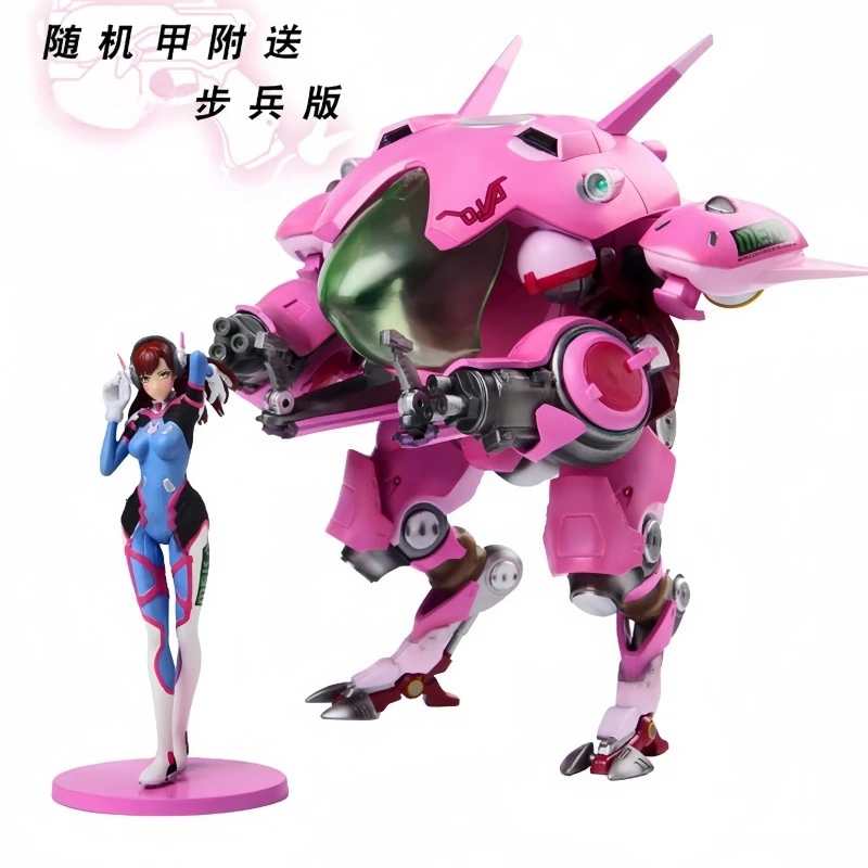 26cm Song Hana Mecha Action Figures Dva Statue Anime Action Figures Pvc Collectible Figurines Model Toys Ornaments Desktop Gifts