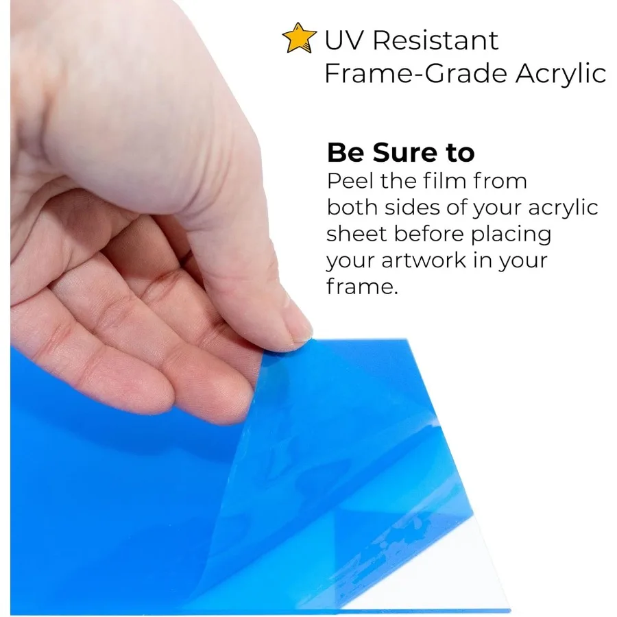 إطار صورة من الخشب الصلب مقاس 19 × 19 بوصة بلمسة نهائية من خشب الجوز البني مع عرض قولبة 1.25 بوصة يتميز بشاشة أكريليك واقية من الأشعة فوق البنفسجية