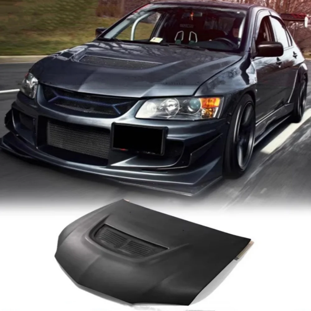 

For Mitsubishi EVO8 Modified Carbon Fiber Car Engine Hood Engine Cover Bonnet Light Weight New Style Surround Accessories