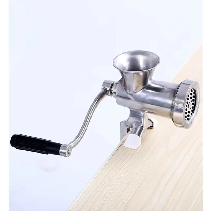 #8 304 Stainless Steel Manual Meat Grinder Minced Meat Stuffing Cutter Grinders Home Hand Sausage Filler Machine