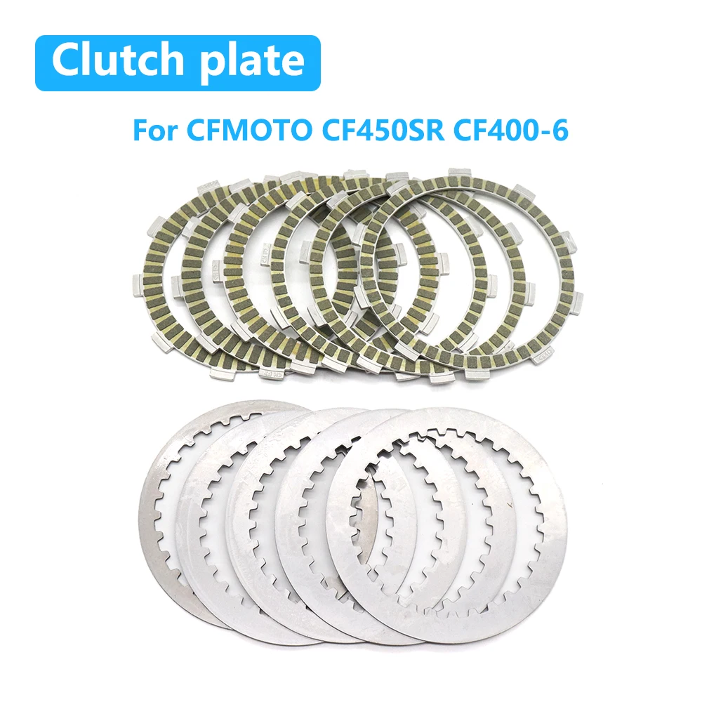

For CFMOTO CF450SR 450SR CF 450 SR CF400-6 CF400 Motorcycle Clutch Friction Plates Steel Disc Kits Accessories
