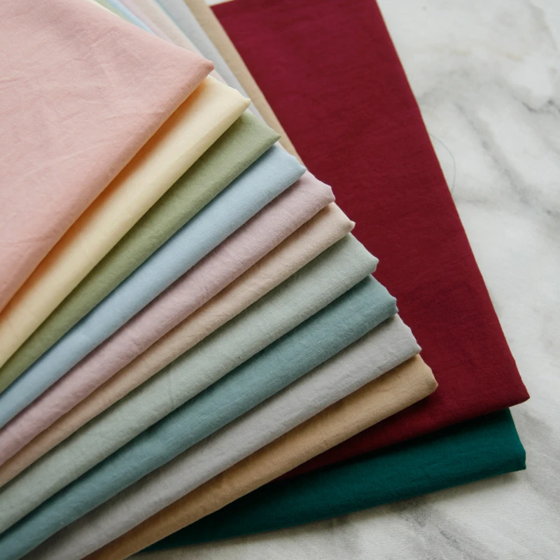 

Lining, Summer Thin Solid Color Morandi High Count Pure Cotton Fabric Tailor Doll Clothes Dress Clothing Lining Fabric 60 Pcs