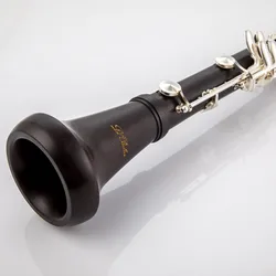 French Clarinet Bb Clarinet Wood ebony Clarinet 17 Keys Silver Key Musical Instruments Case Mouthpiece Reeds