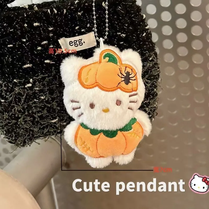 Kawaii Hello Kitty Sanrio enfants beaux jouets en peluche de dessin animé porte-clés sac à dos pendentif décoration cadeaux de noël pour les enfants