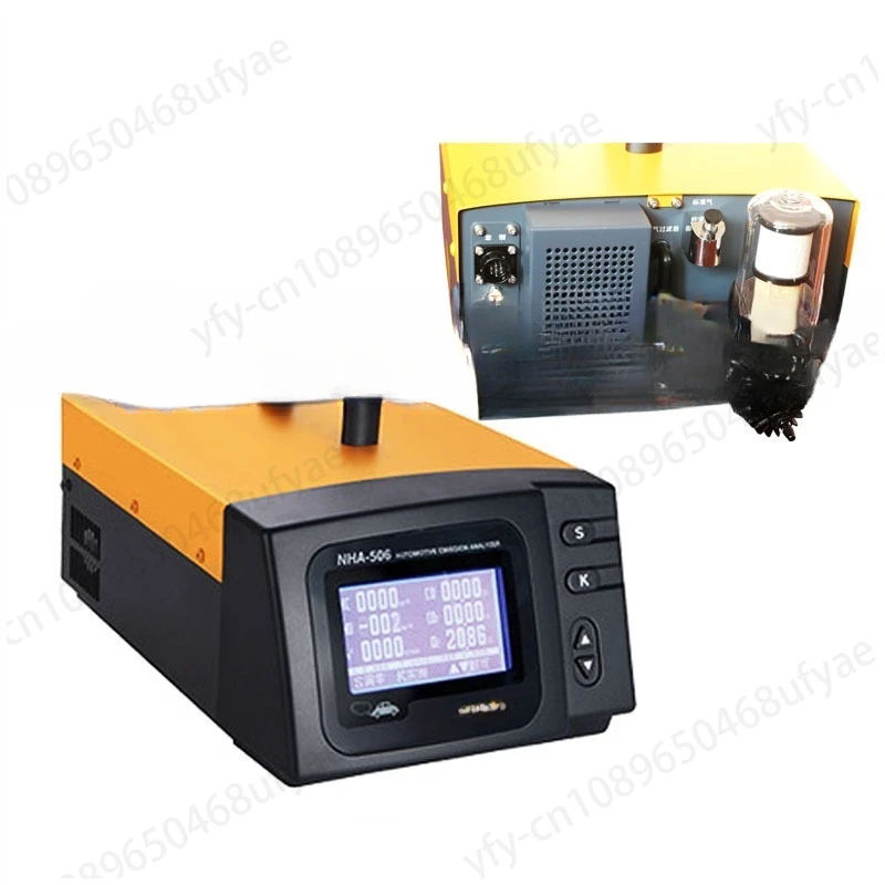 NHA-506 Portable Vehicle Exhaust Gas Analyzer Five Gases HC/CO/CO2/O2/NO Concentration Universal Emission Detector