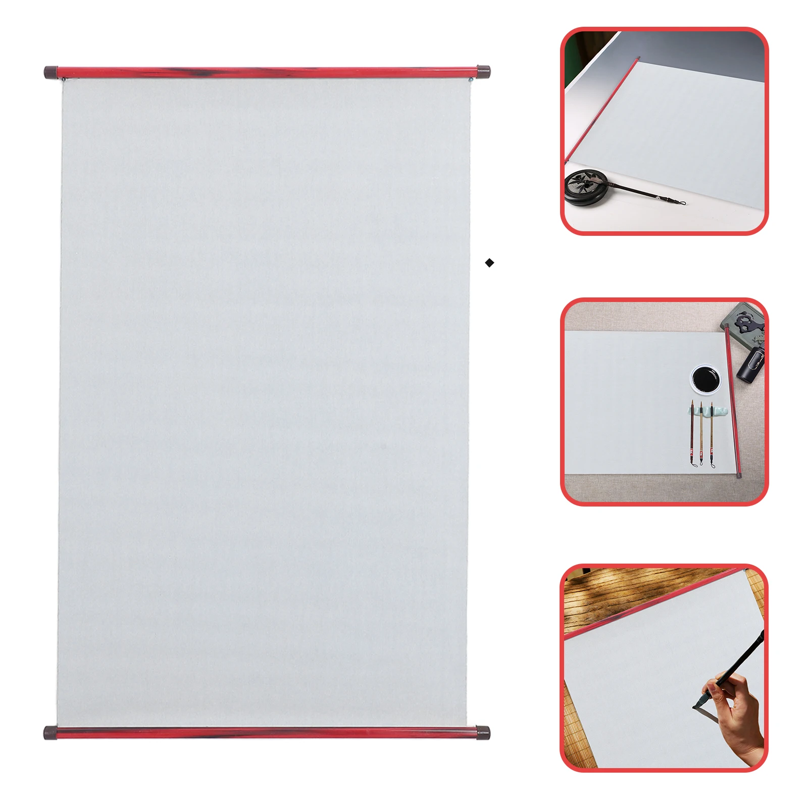 حصيرة ممارسة الخط القابلة لإعادة الاستخدام من قماش الكتابة المائية خفيفة الوزن ومحمولة وخالية من الحبر الصيني أداة رسم فارغة قابلة للطي