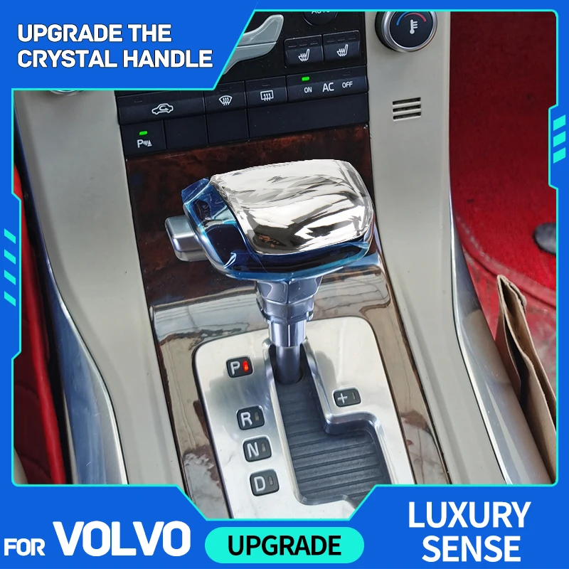 For Volvo S80 V70 S60 V60 XC60 XC70 crystal Gear shift knob Gear stickle Gearbox shifter gear lever handle Car Accessories 2