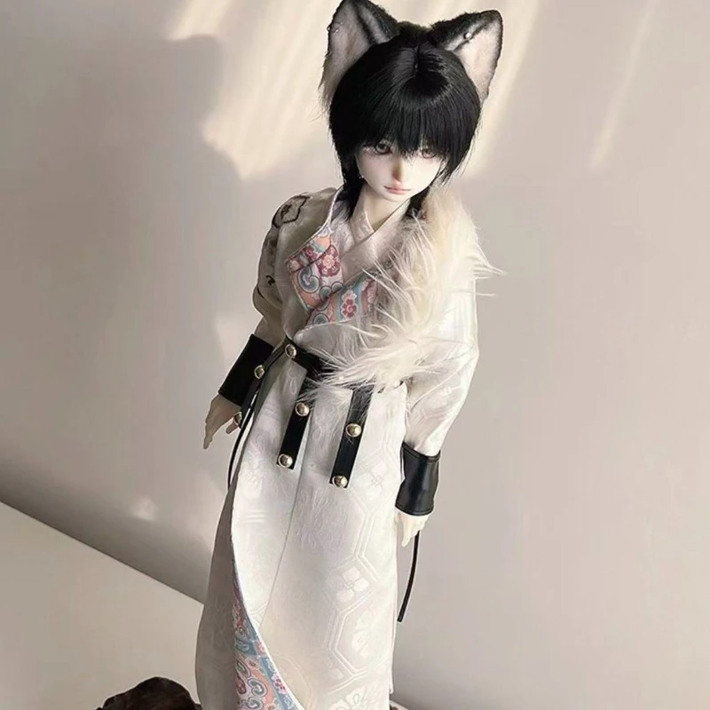 1/4 ملابس الدمية دعوى ل 45 سنتيمتر Bjd دمية فستان فتاة لعبة اللعب منزل النمط القديم ملابس وسيم إكسسوارات دمي ، لا دمية