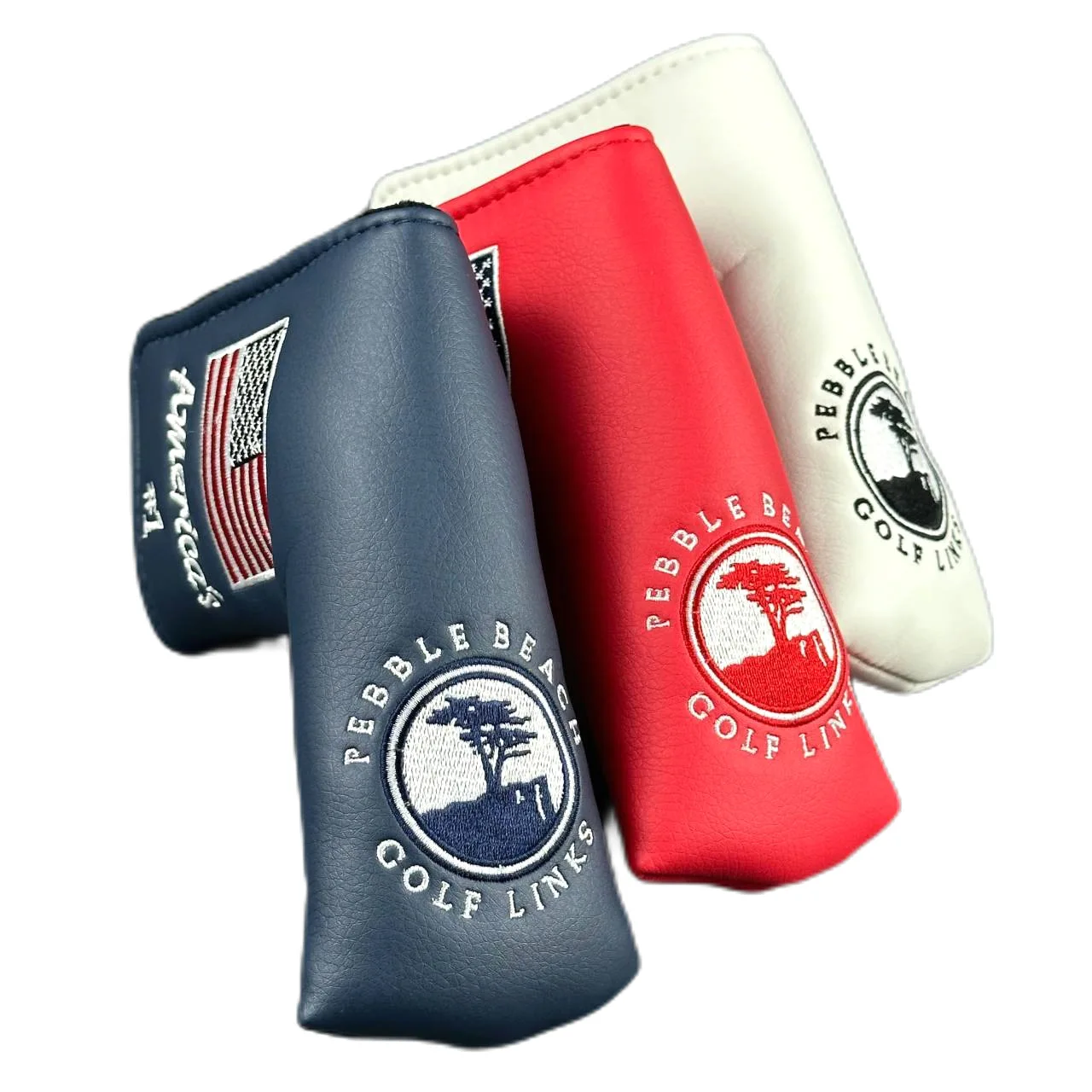 غطاء رأس مضرب بتصميم شجرة - غطاء نادي الجولف مخطط بإغلاق فيلكرو للرجال والنساء، وصول سريع