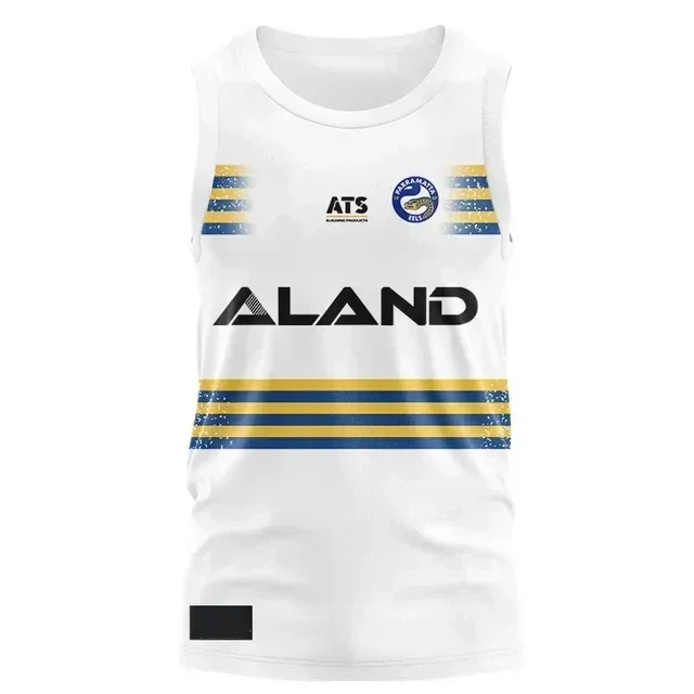 2024 Paramatta Eels Home / Away Singlet Rugby Jersey - مقاس الرجال: S-XXXL (طباعة رقم الاسم المخصص)