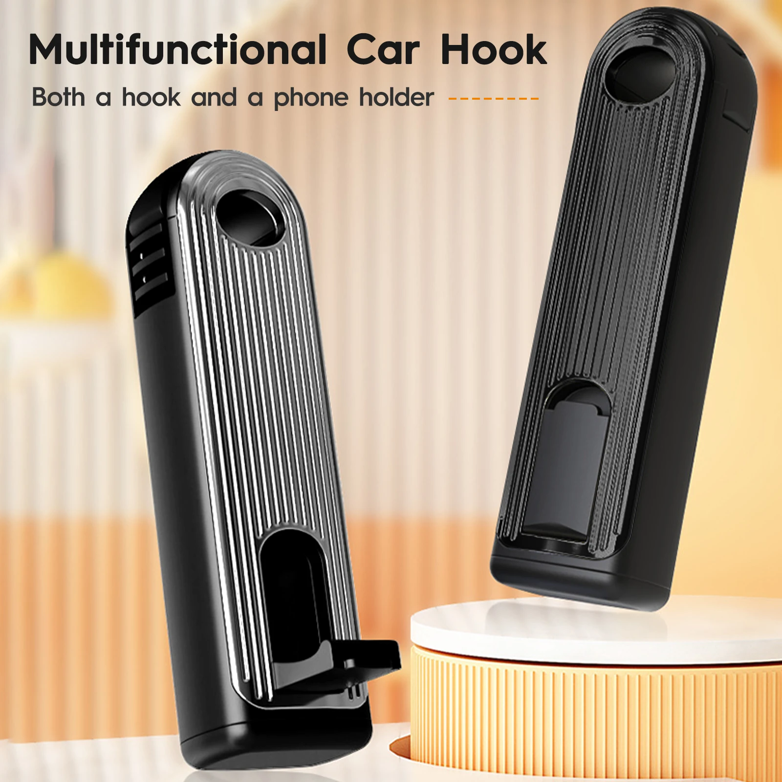 Hipacool Car Phone Holder Universal Car Bracket Car Headrest Hook Auto Seat Back Hanger Hook Support Bracket Adjustable Bracket