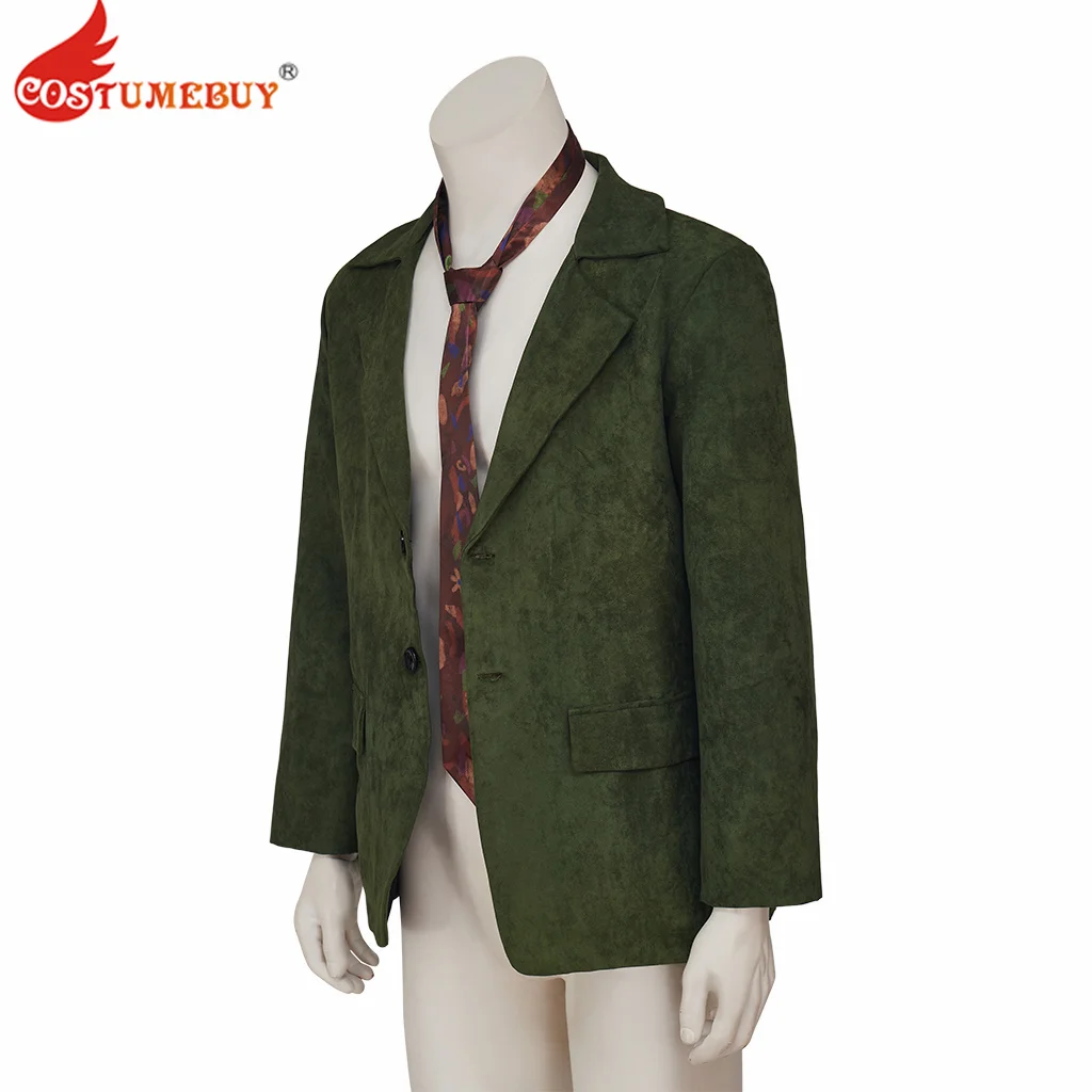 Disco Elysium Cosplay Harrier Du Bois Cosplay Jacket Coat Men\'s Green Disco Blazer Vintage Suit Jacket Top