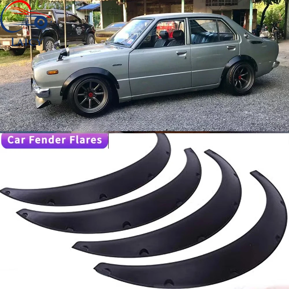 LAICY For T0yota Corolla Car Wheel Arch Fender Flares Mudguard Mud Splash Guard Wheel Eyebrow Extra Wide Body Kit