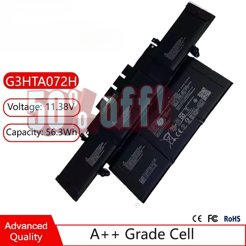 

11.38V 4948mAh G3HTA072H Laptop Battery for Microsoft Surface Laptop Studio 14.4" 1964 2029 G3HTA071H