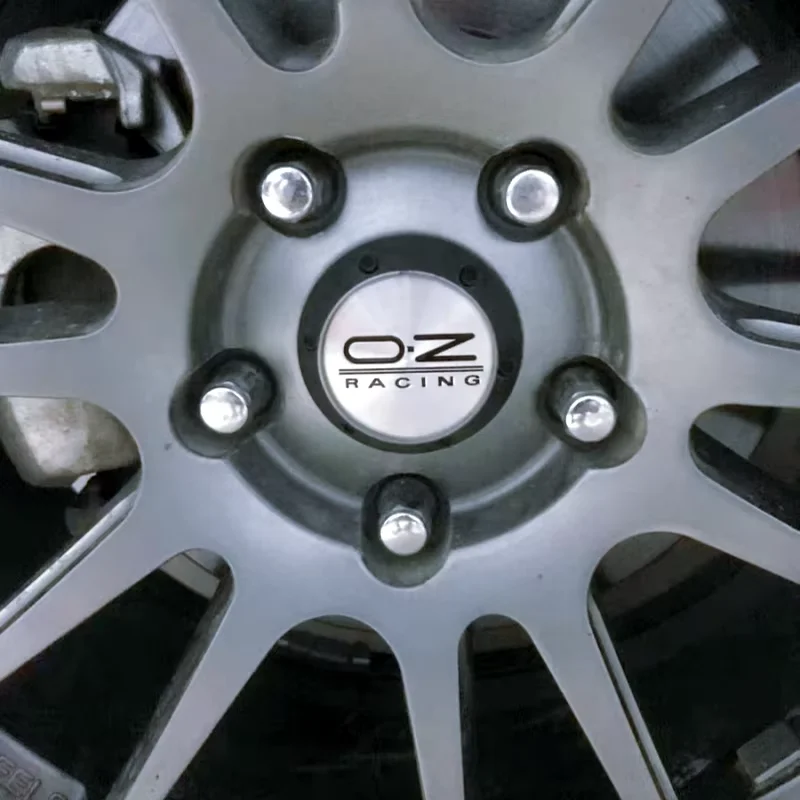 ABS OZ 62mm Wheel Hub Stickers 4-Piece Set Of High-Quality Dust Cover Racing Wheel Hub Center Cover Automotive Parts