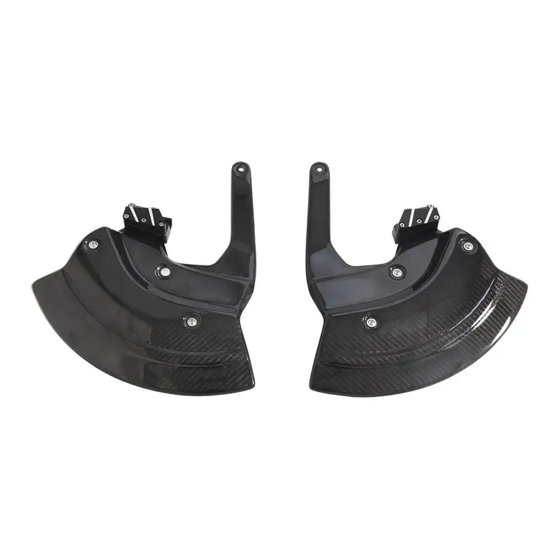 دراجة نارية الجبهة الفرجار المبرد عجلة القرص زوج غطاء ألياف الكربون النقي ملحقات لسيارات BMW S1000RR 1999-2025 M1000RR 2021-2025 #3