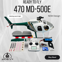 ROBAN 470 Size MD500E Hughes Helicopter RTF - Ready to Fly Scale RC Helicopter with One-Key Return & Auto Hover
