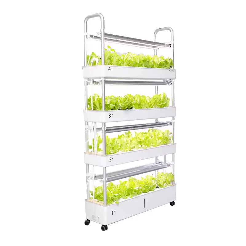 Indoor Vertical Hydroponic Greenhouse System for Vegetable Growing Seedling Sponge Cubes