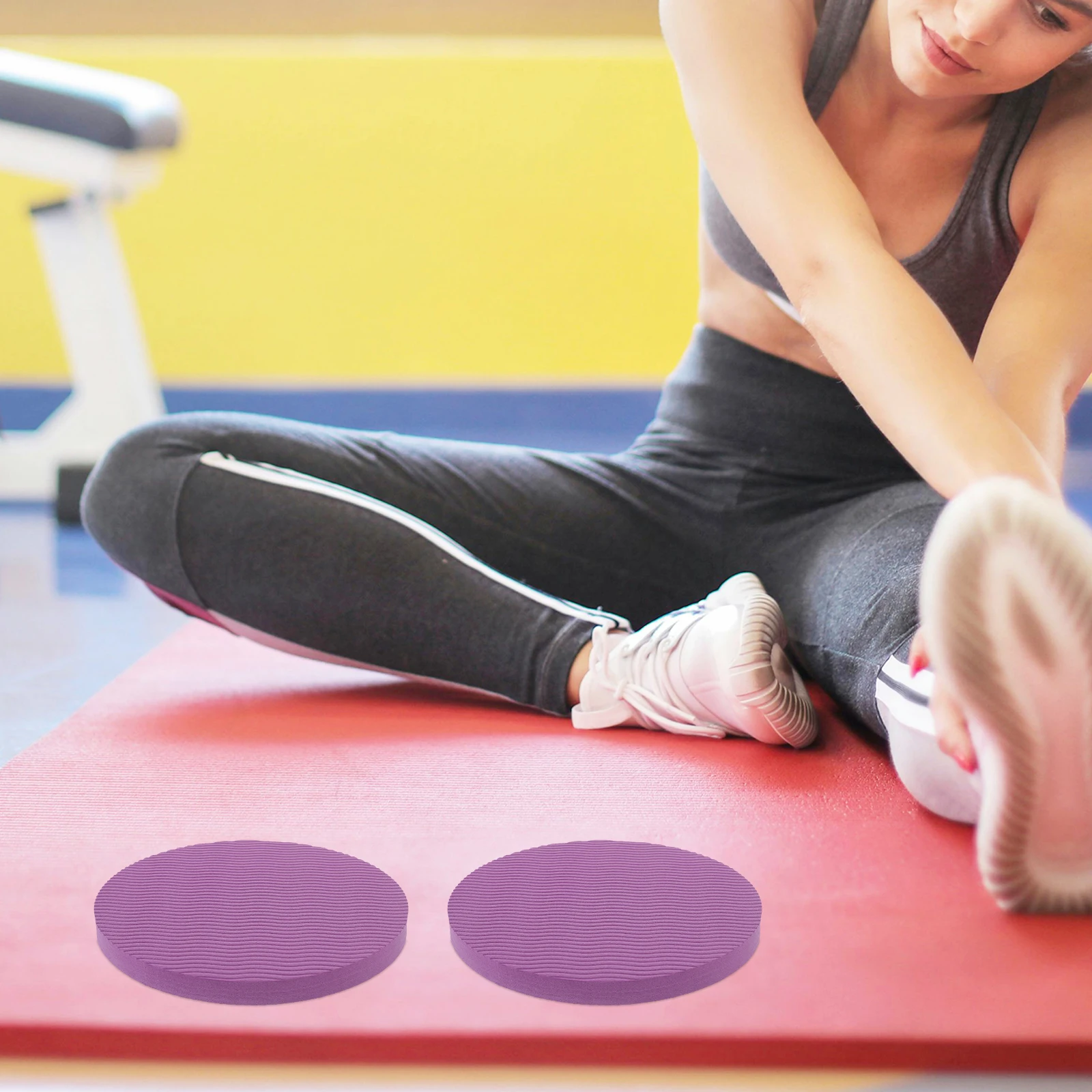 

1Pair Tpe Yoga Kneeling Mat High Rebounding Knee Elbow Protective Cushion for Sports Fitness Yoga Pads Protector