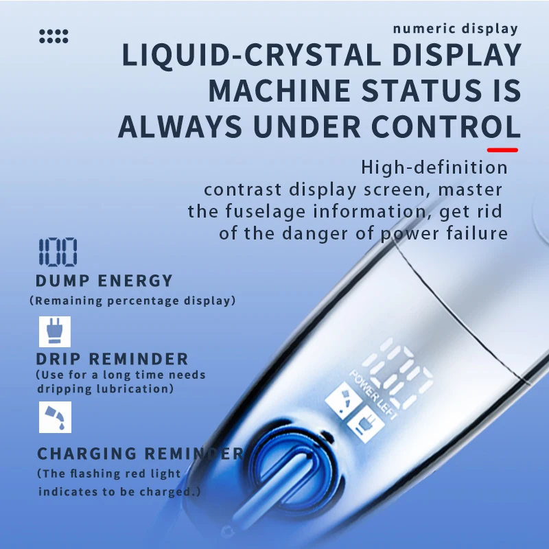 Rechargeable Professional Hair Trimmer Barber Cordless Haircut Machine Beard Trimmer For Men Hair Styling Tools  Km-3230