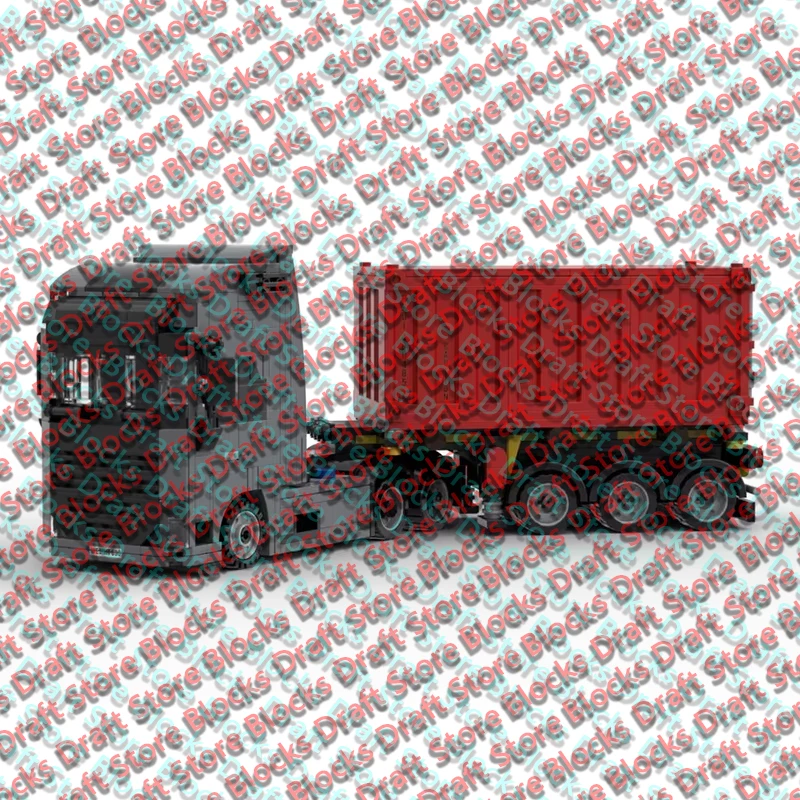 City Car Model MOC Building Bricks FH16 6x4 Heavy-Duty Truck Modular Technology  Holiday Gifts Assemble Toys Suit Display QWERT