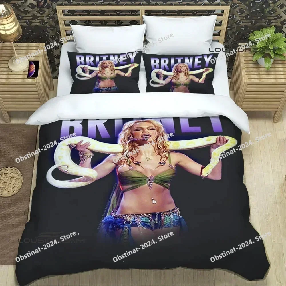 Star Britney Spearsr Bedding Sets exquisite bed supplies set duvet cover bed comforter set bedding set luxury birthday gift