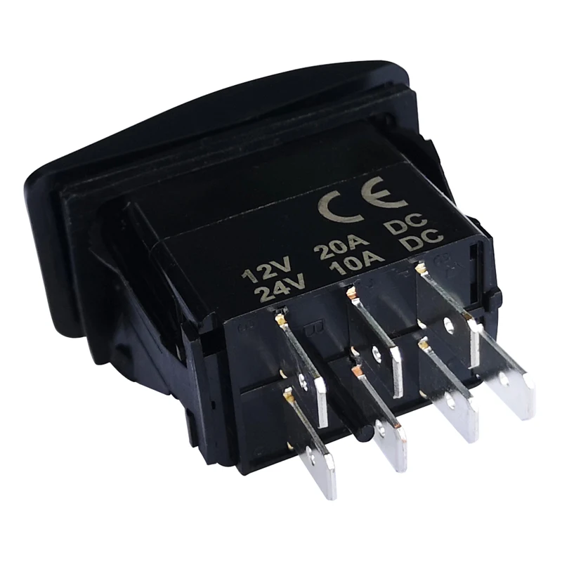 Red Led Light Rocker Switch 12V/24V SPST DPDT Toggle Switch ON OFF/ ON OFF ON Backlight Latching / Momentary Dash Panel Control