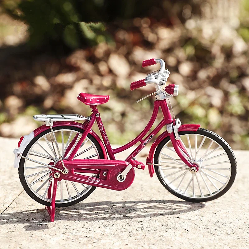 1:10 Mini-Modell Legierung klassische Fahrrad Druckguss Simulation Berg Metall Finger altmodische Fahrrad Modell Sammlung Kinder Spielzeug Geschenk