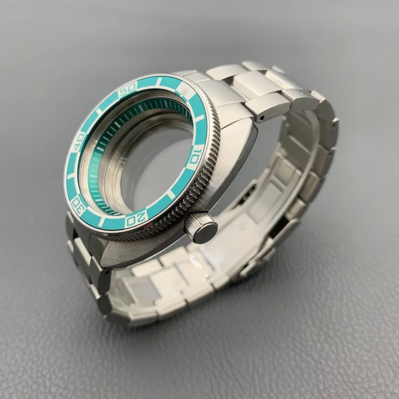 6105 6309 Turtle Abalone Watch Case and Stainless Steel Bracelet Sets Fit NH35 Movement Watch Case and 22mm Watch Stap Kits