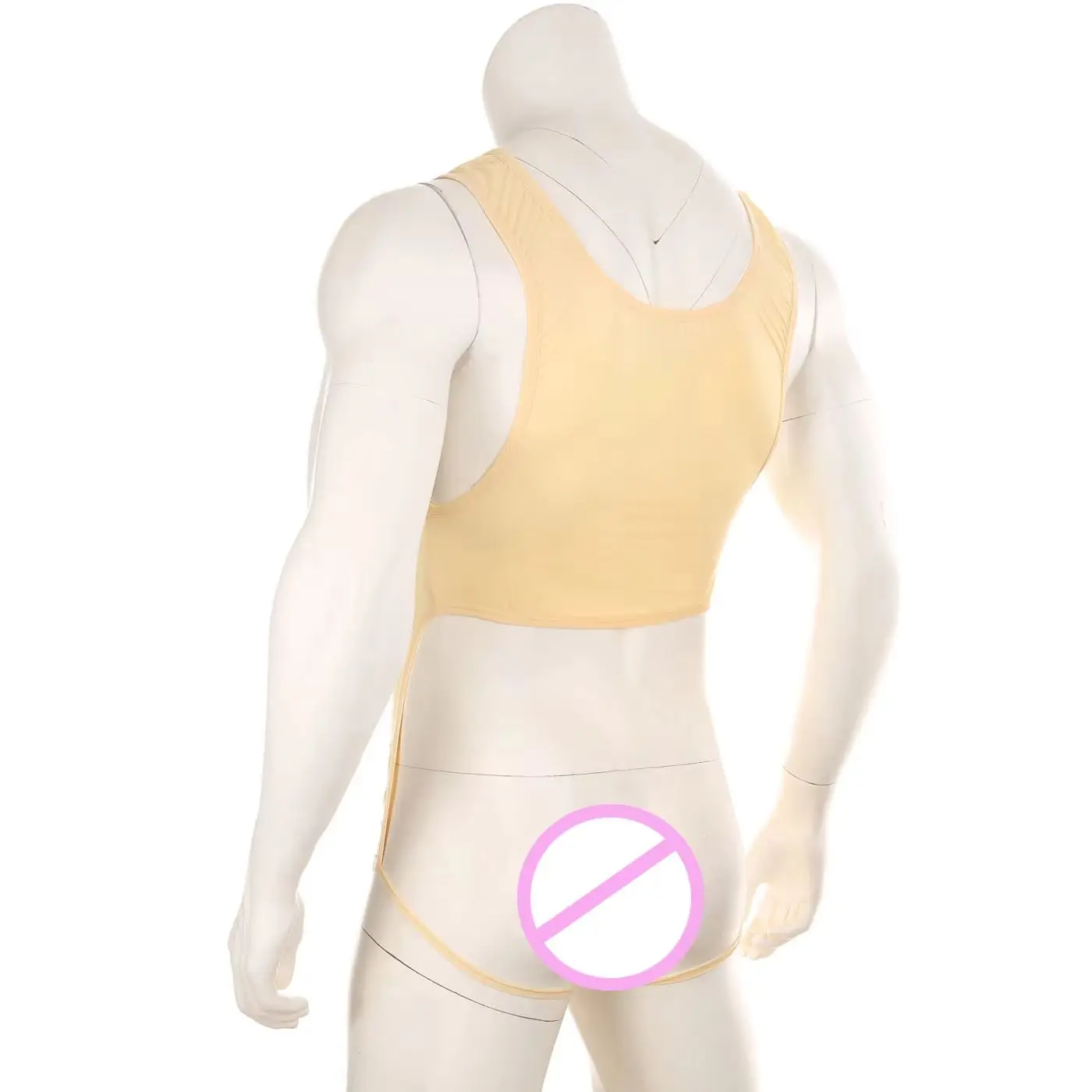 

Sexy Men's Bodysuit Mens Leotard Man Shapers Full Body Underwear Male Body Shapewear One Piece Jockstrap Set Backless Singlets