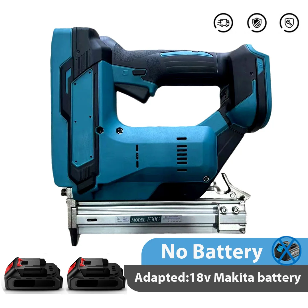 Senza spazzole Senza fili Senza fili F30 Pistola sparachiodi elettrica Cucitrice Chiodatrice Lavorazione del legno Batteria al litio per batteria Makita 18V