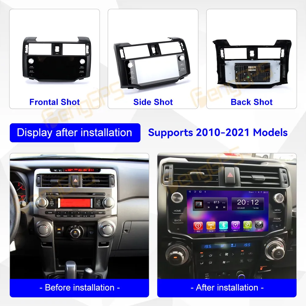 

9" Car Radio Android 14 Carplay For Toyota Land Cruiser 2010-2021 GPS Navi 8+256GB Multimedia Player Stereo Host headunit