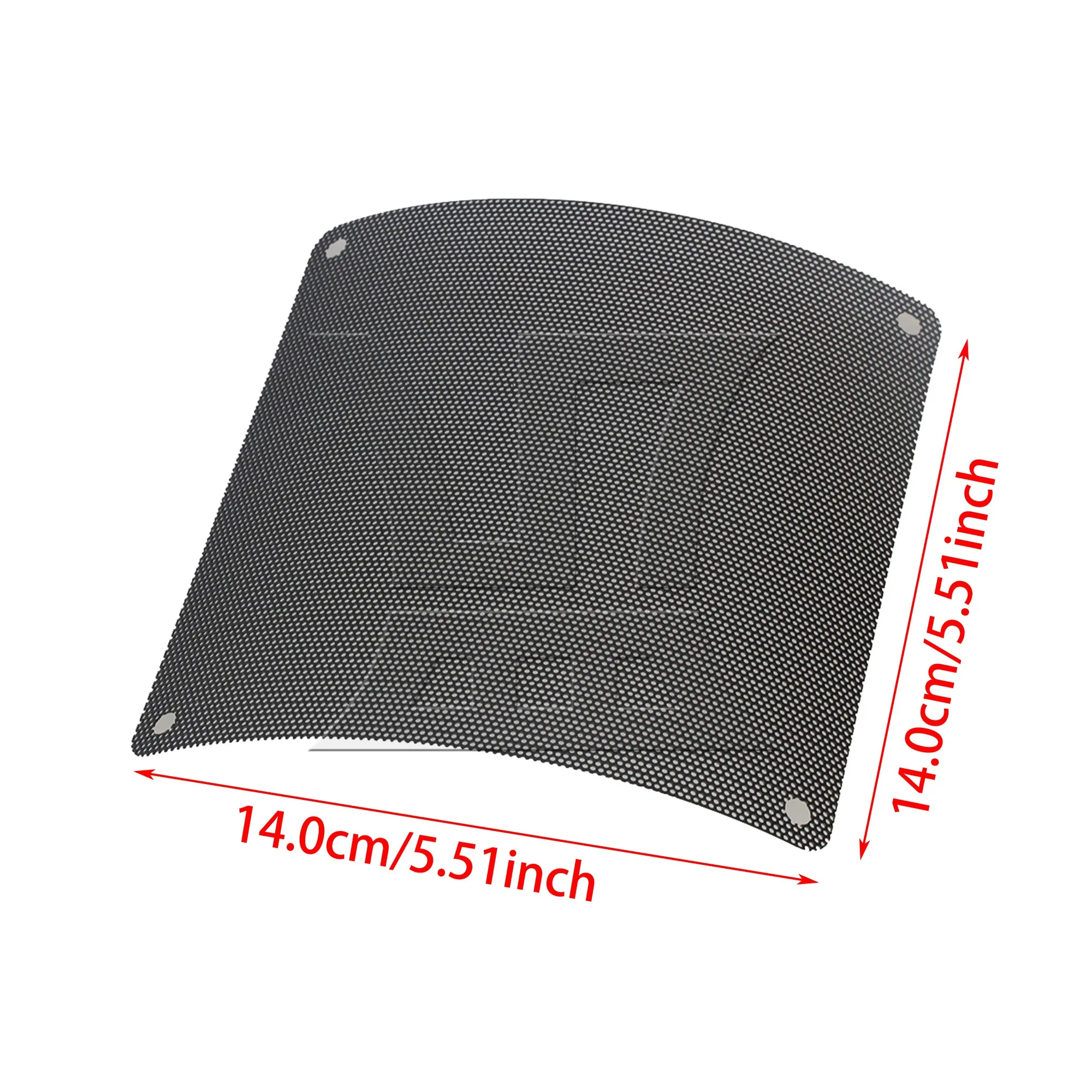 BQLZR 40pcs Black Plastic Chassis Fan Dustproof Mesh 140mm Chassis Heat Dissipation Plastic Mesh