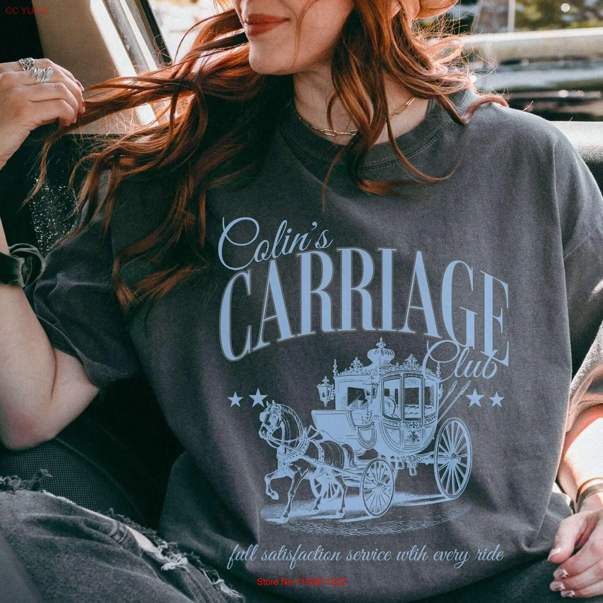 Colin Carriage Club T Shirt Penelope Fan Season 3 Lady Featherington Polin Social Book Inspired Gossip Cute