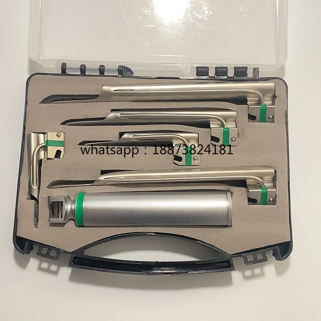 Veterinary Anesthesia Laryngoscope 5 Blades For Animals Dog Cat Vet Clinic Hospital  fast shipping