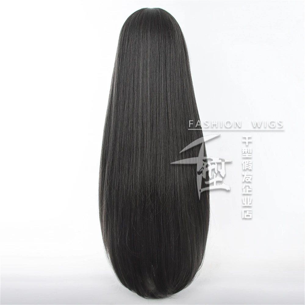 Akemi Homura Cosplay Wig 90cm Long Hair Heat Resistant Synthetic Wig Peruca For Christmas Party Role Play