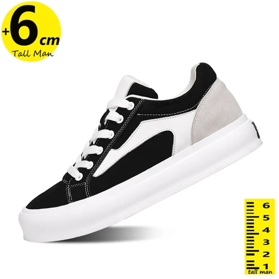 

2025 Winter Luxury ShoesElevator Leather Oxford Shoes Men's Increase Height 6cm Thick-Soled Casual Shoes Plus Size 36-44