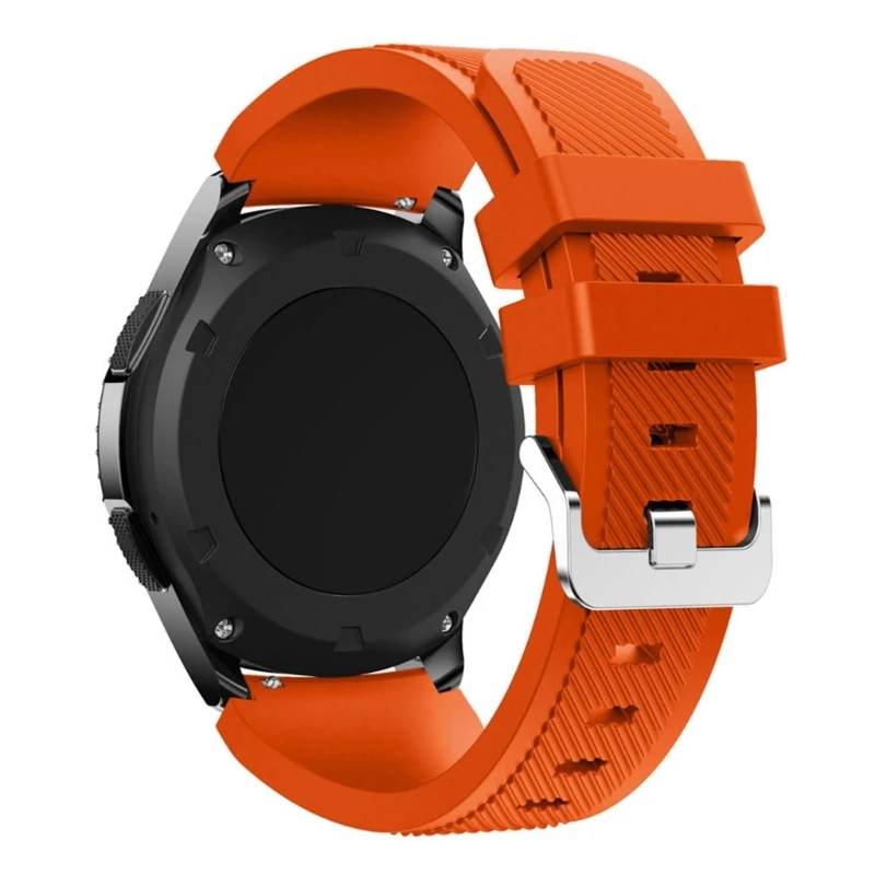 Pulseira sílica compatível com gear para 46mm, pulseira substituição, cinto à prova d'água, à prova