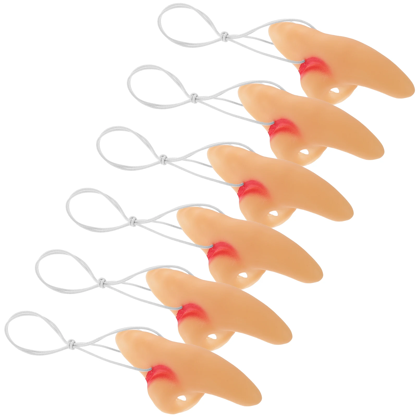 

6 Pcs Witch's Nose Props Halloween Party Supplies Cosplay Novelty Fancy Dress Costumes