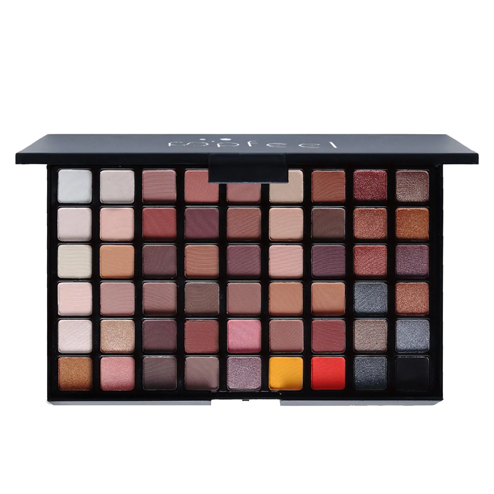 54-Farben-Lidschatten-Palette, hochpigmentierte Enhancer, dauerhafte Augenpigmente