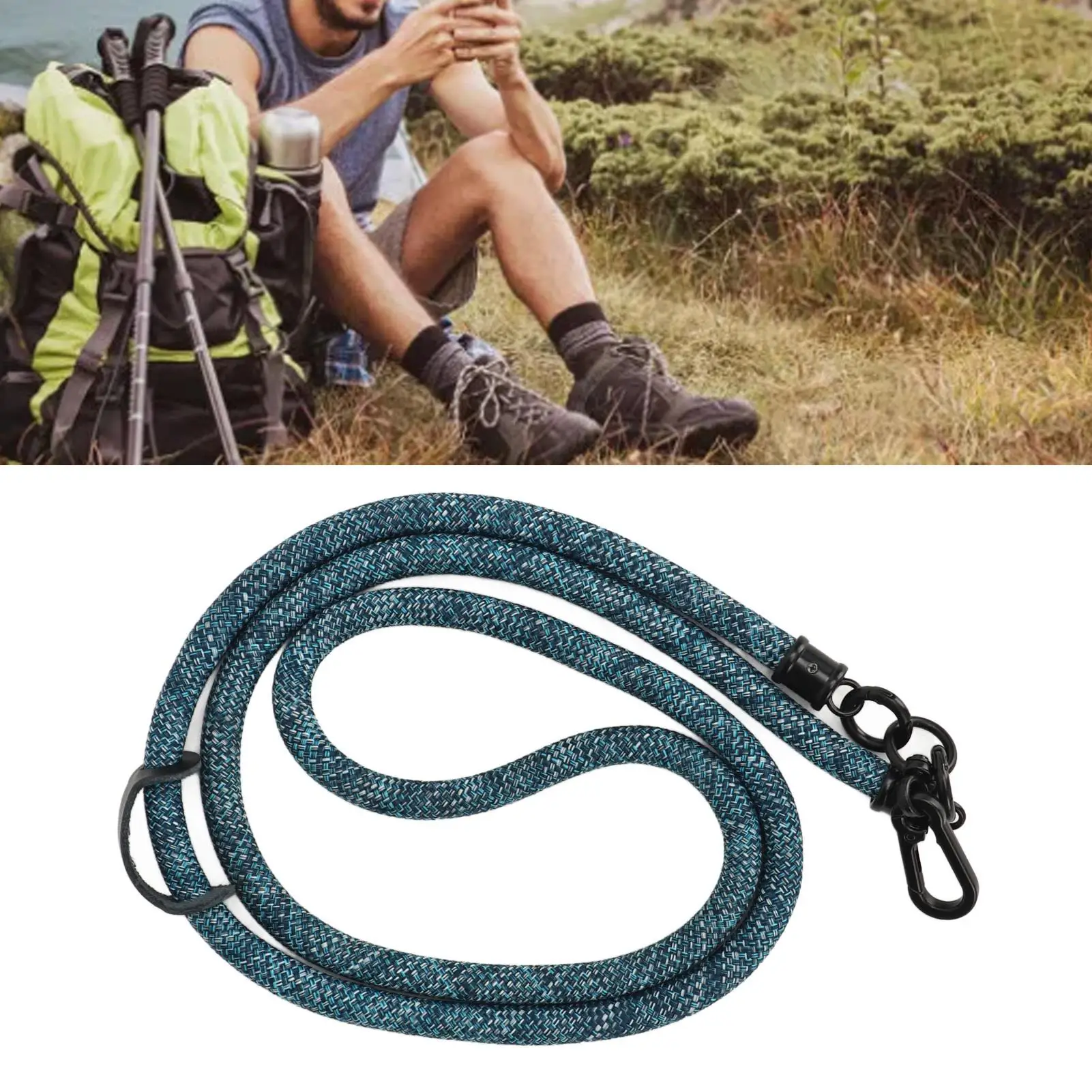 Adjustable Phone Lanyard - Versatile Neck Strap with Tear-Resistant Metal & Polyester for travel , Torsionproof Design