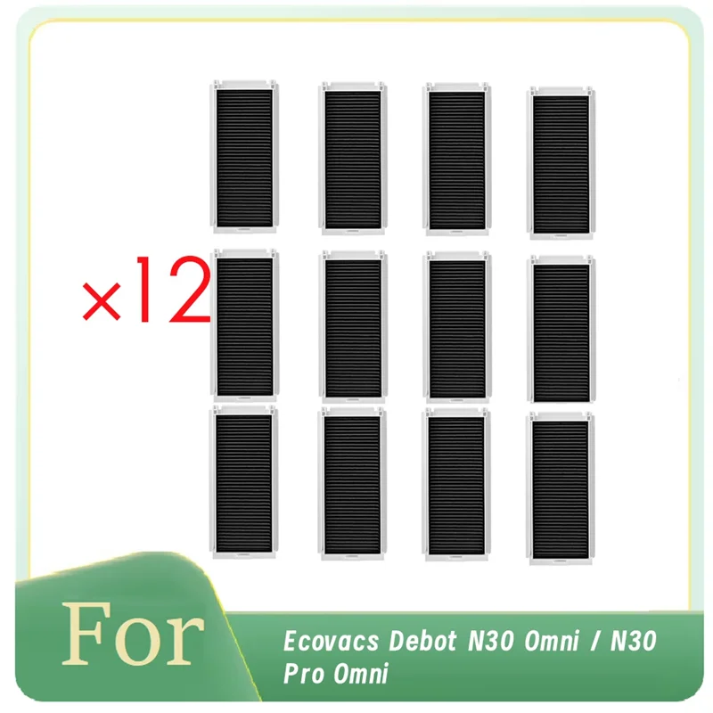A94E-12 Pcs Filter Forecovacs Debot N30 Omni / N30 Pro Omni Vacuums Essential Vacuum Accessories Ultra Durable Accessories