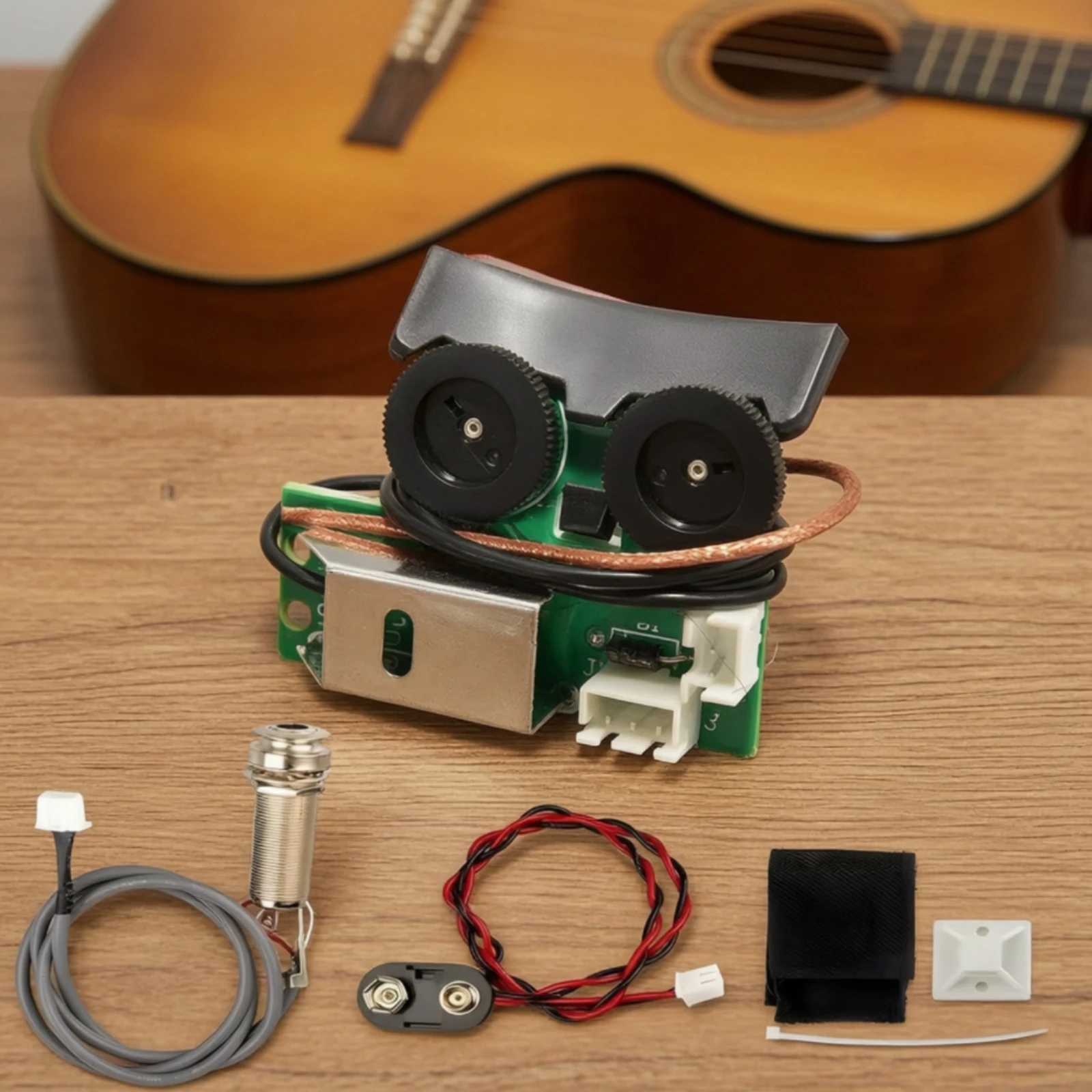 Active Endpin Preamp Pickup Onboard Guitar Pickup with Preamp Compact Concealed for Guitarists, Instrument Repair - view 5