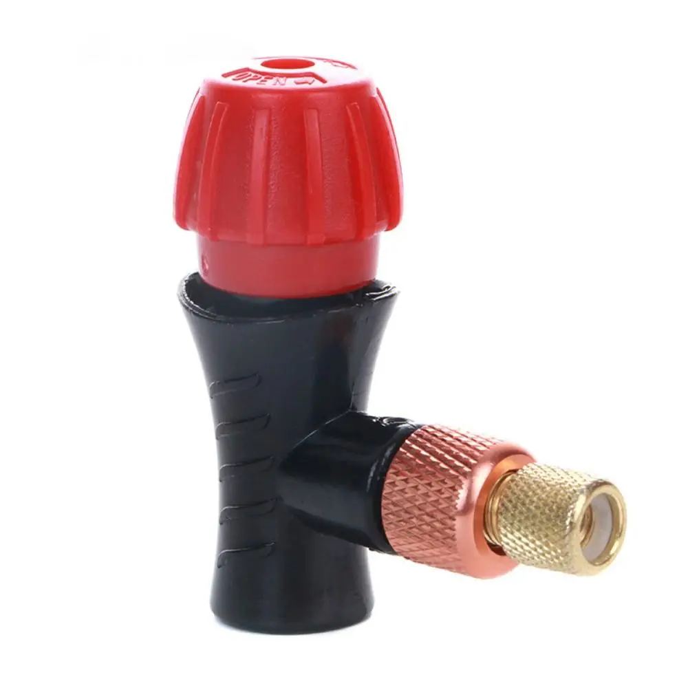 16g CO2 Cartridge Air Pump Valve Bicycle Accessory Cycling MTB Road Bike Tire Inflator Adapter Fast Inflatable Dual Head