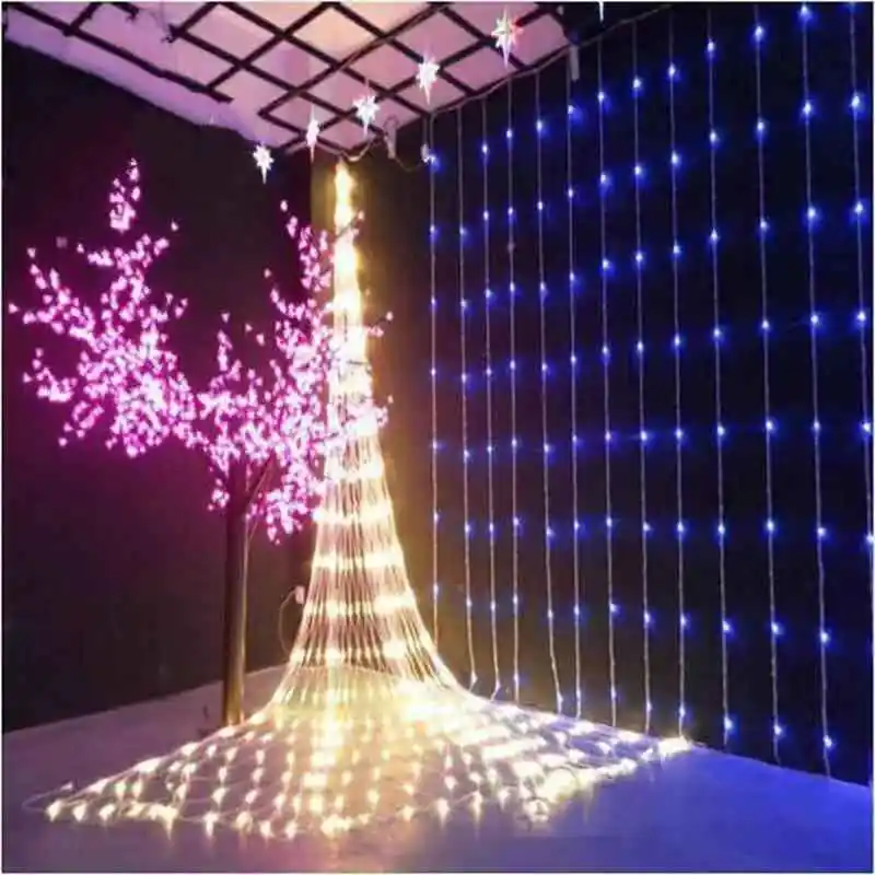 Guirnalda de luces LED impermeables, 3x3M, para decoración de fiestas y bodas