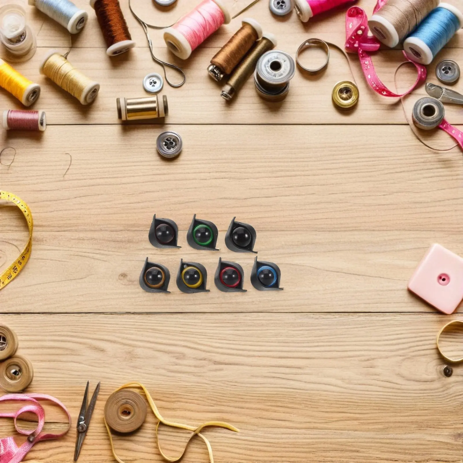 

50 комплектов пластиковых глазок 14 мм для рукоделия, реалистичные имитационные глаза для вязаных игрушек, рукоделия, шитья и вышивки