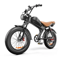 7-Speed 20 Inch Full Suspension Folding Fat Tire E Bike Electric Bicycle Big wheel hub Motocross