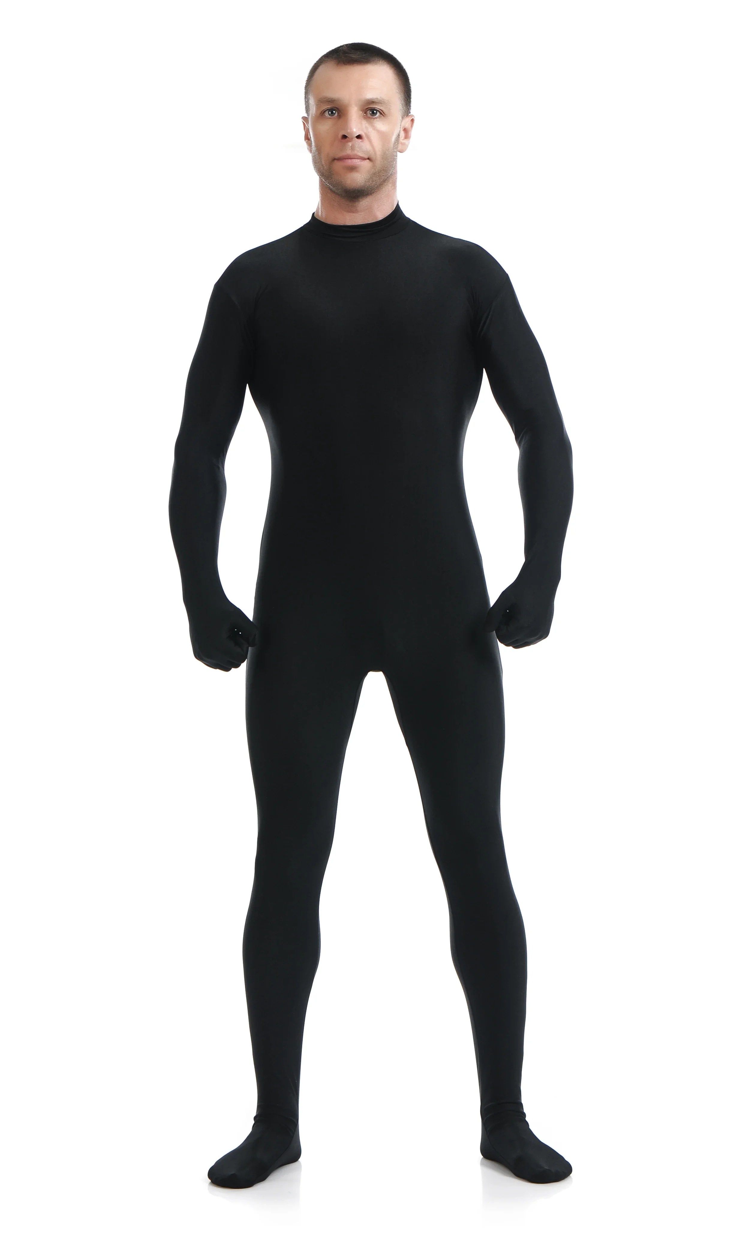

Black Spandex Zentai Full Body Skin Tight Jumpsuit Zentai Suit Bodysuit Costume for Women/Men Unitard Lycra Dancewear