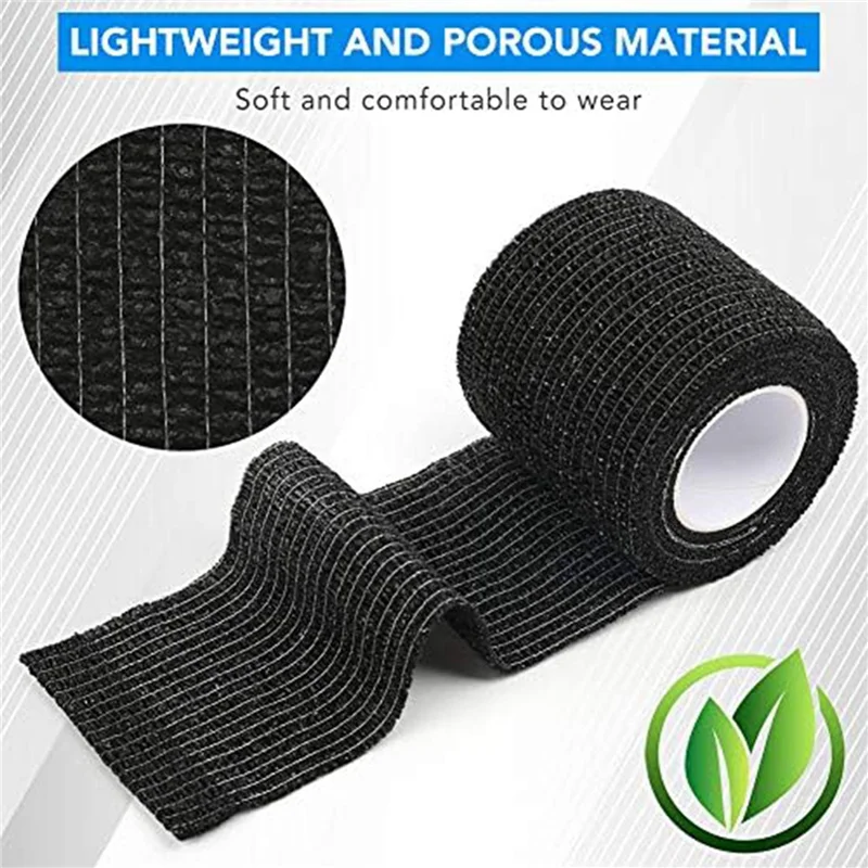 

AAAU-42Pcs Adhesive Bandage Wrap Breathable Cohesive Tape, Non Woven Firstaid Tape For Ankle Sprains & Swelling